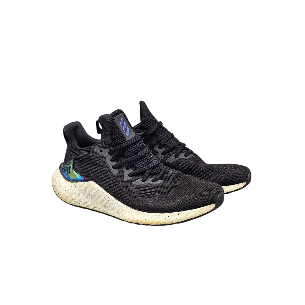 Adidas Men's Size 11 US AlphaBoost Black Iridescent Sneakers Shoes FW4544